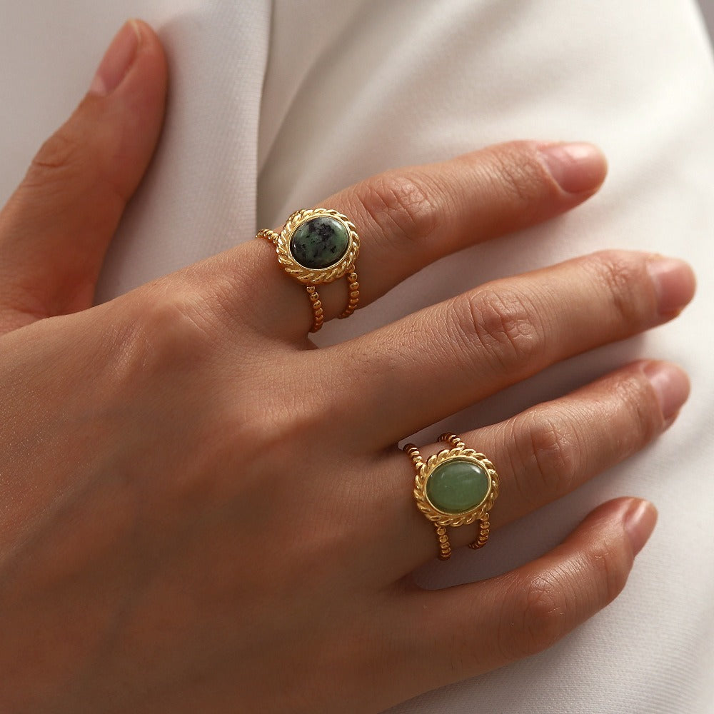 Zilora – Stilvoller Retro-Ring 🌟 Offenes Design aus Titanstah