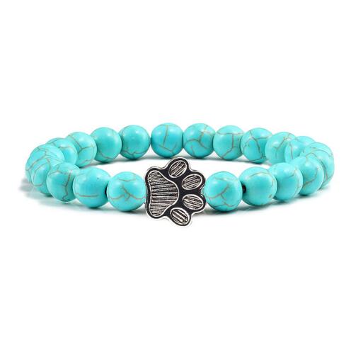 Zilora – Lava-Stein-Armband mit Pfotenanhänger 🖤 Natürliche Eleganz mit Tierliebe 🐾