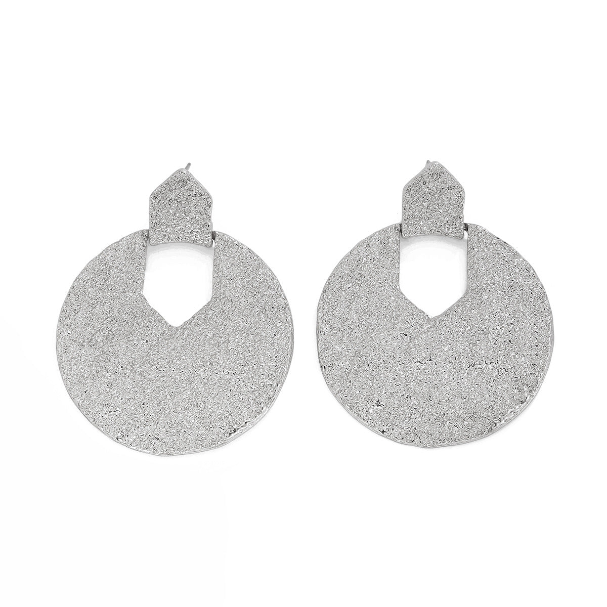 Fashionable commuting irregular square earrings versatile hot selling geometric alloy earrings