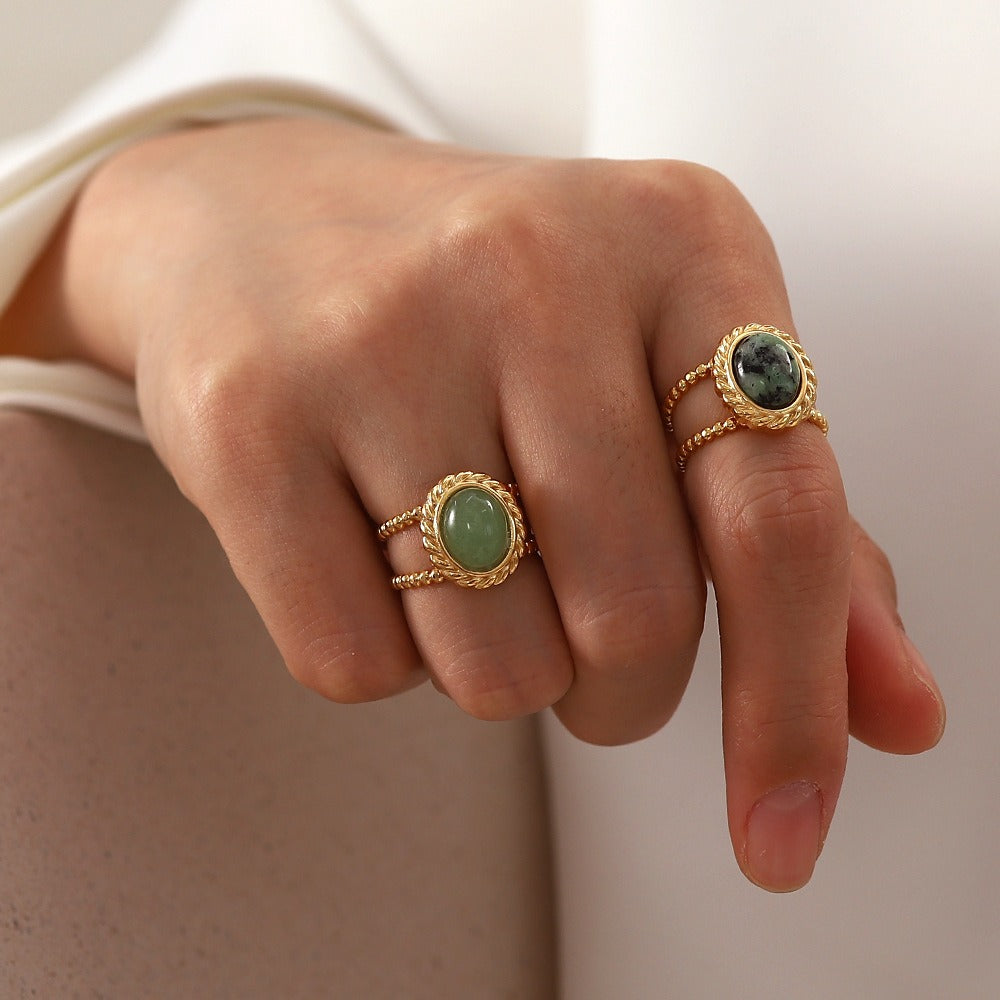 Zilora – Stilvoller Retro-Ring 🌟 Offenes Design aus Titanstah