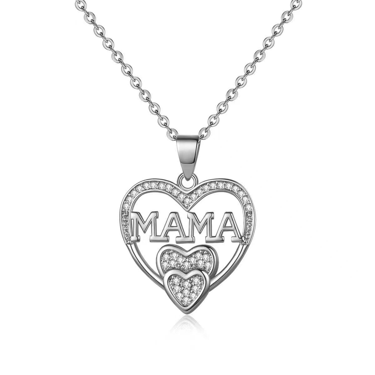 Mama Halskette mit Herz Anhänger bedeutungsvolles Geschenk der Liebe zum Muttertag