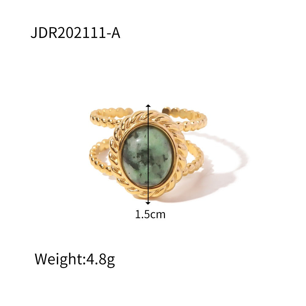 Zilora – Stilvoller Retro-Ring 🌟 Offenes Design aus Titanstah