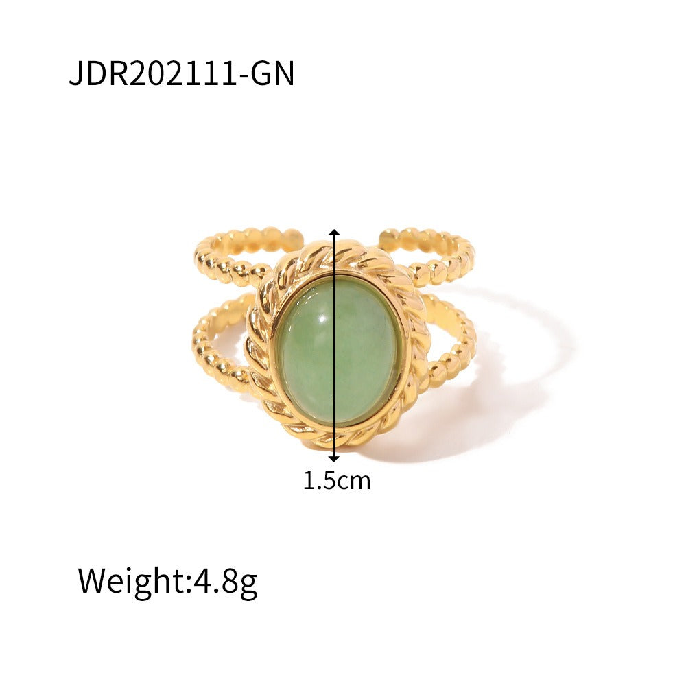 Zilora – Stilvoller Retro-Ring 🌟 Offenes Design aus Titanstah