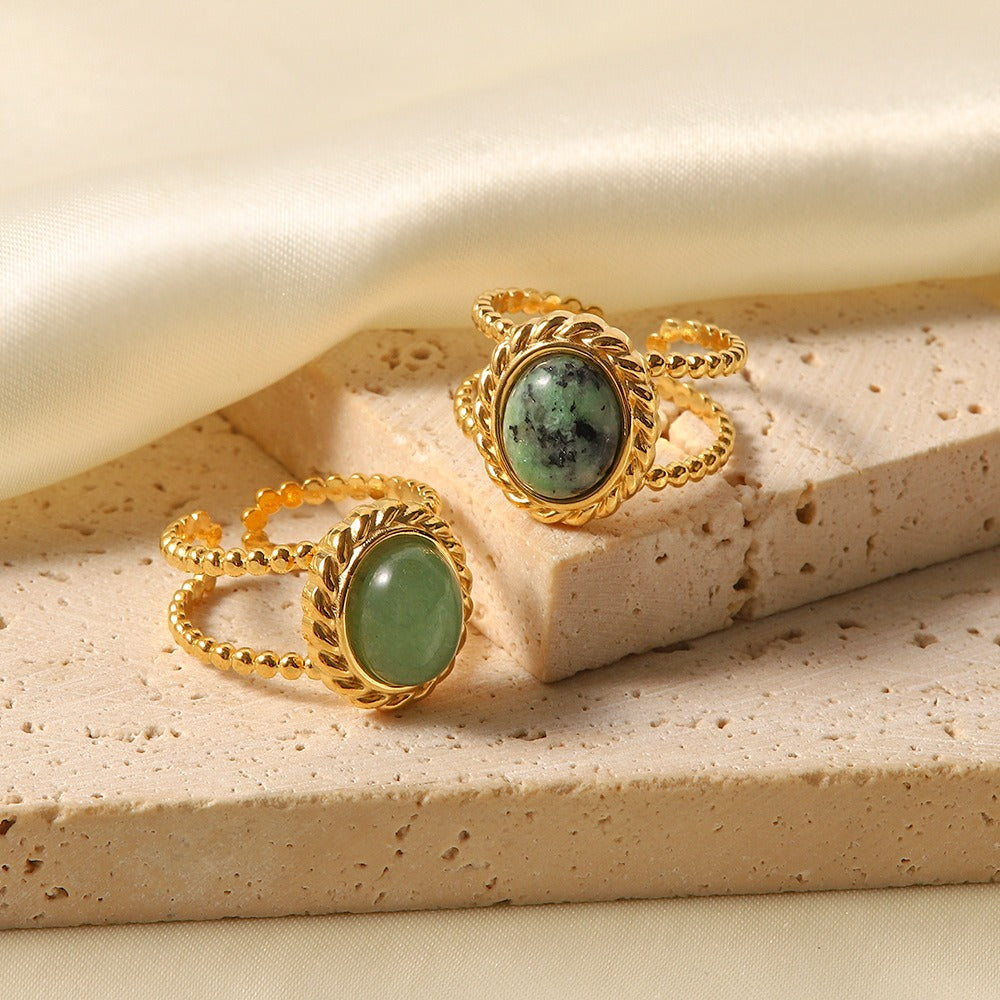Zilora – Stilvoller Retro-Ring 🌟 Offenes Design aus Titanstah