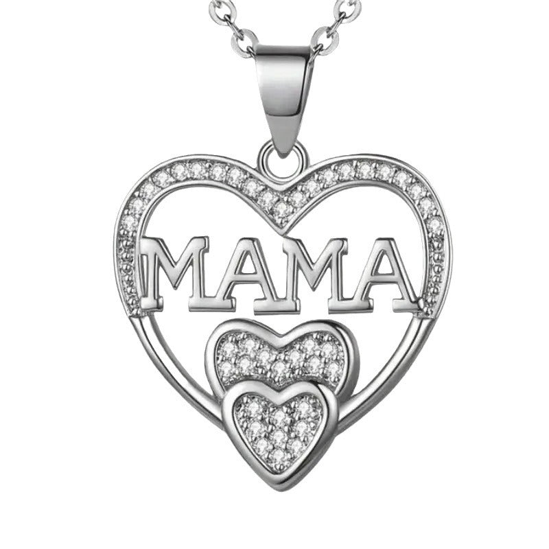 Mama Halskette mit Herz Anhänger bedeutungsvolles Geschenk der Liebe zum Muttertag