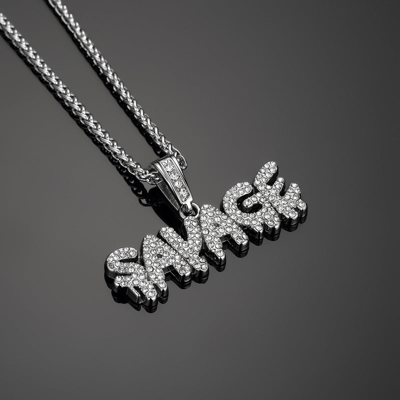 Zilora – Hip-Hop Buchstaben-Anhänger 💎 Lässiger Street-Style mit Glanz