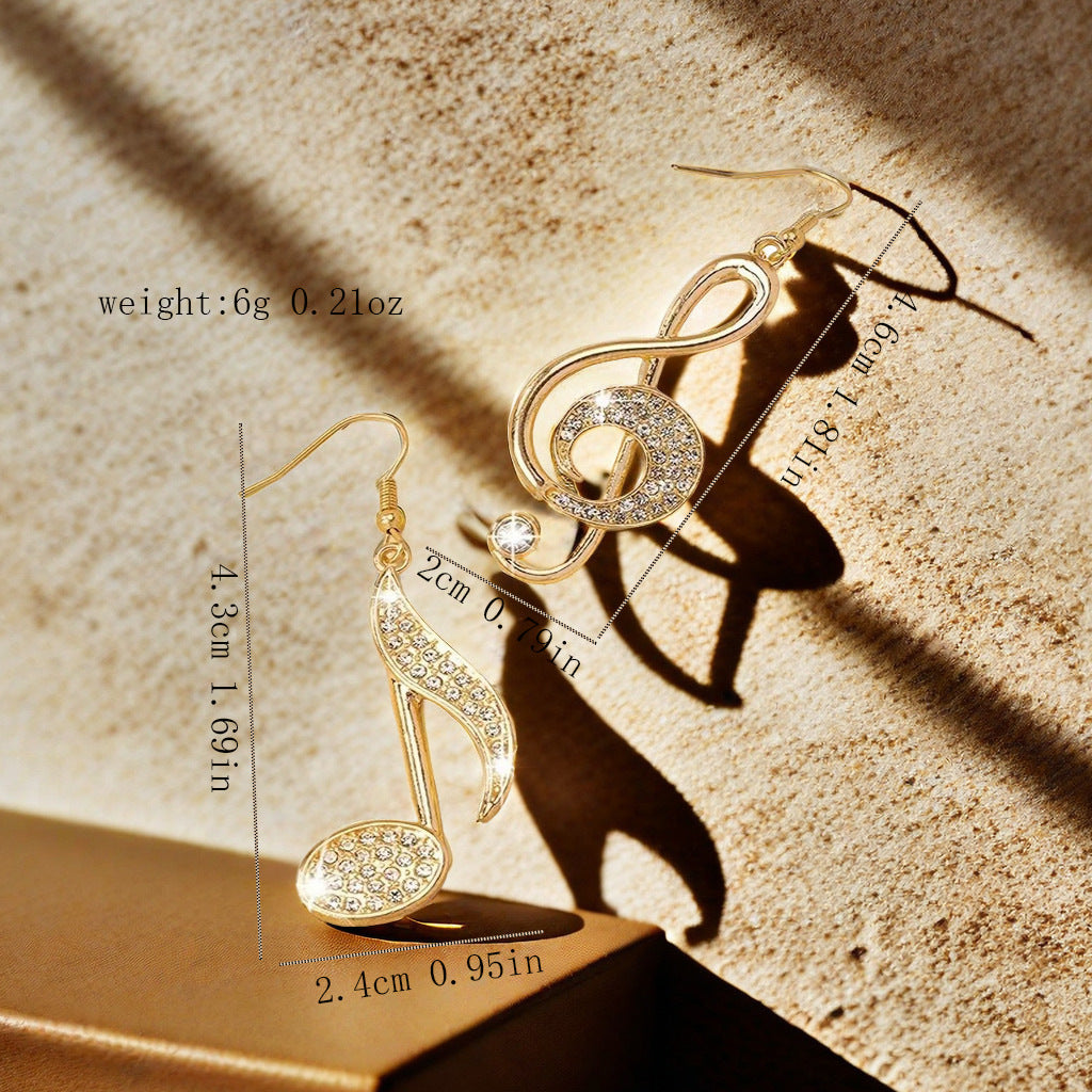 Zilora – Goldene Statement-Ohrringe 🎼 Elegante Harmonie aus Stil & Kunst