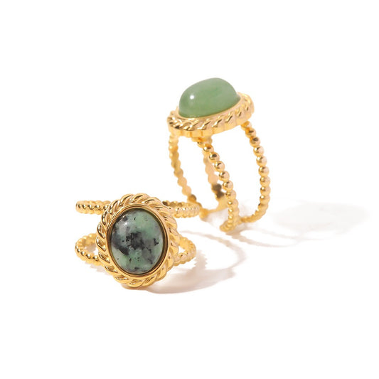 Zilora – Stilvoller Retro-Ring 🌟 Offenes Design aus Titanstah