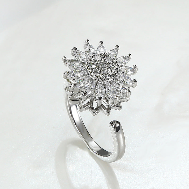 Strahlender Sonnenblumen-Ring – Eleganz trifft auf verspieltes Design