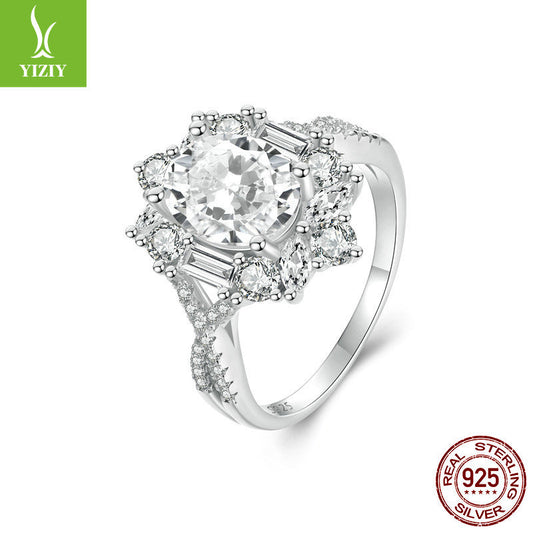 Zilora – 2-Karat-Moissanit-Ring ✨ Luxus und Eleganz in Silber