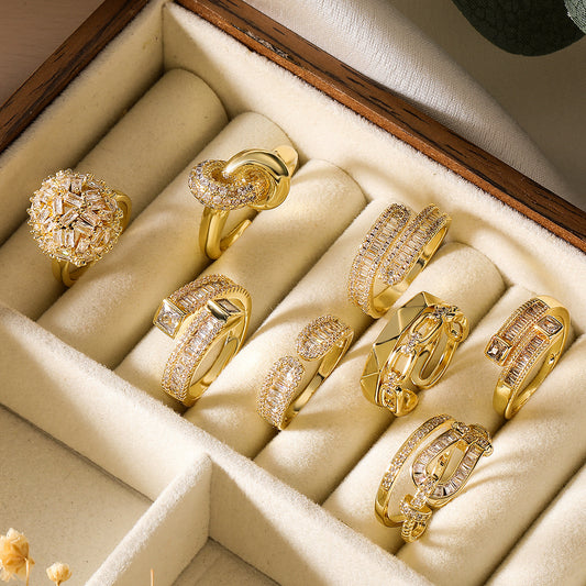 Zilora – Luxuriöser Statement-Ring ✨ Verstellbar mit geometrischem Design