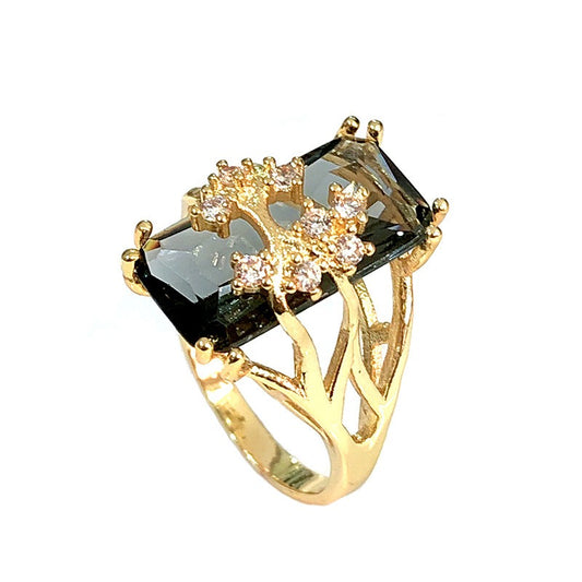 Eleganter Retro-Ring – Zeitloser Stil in Gold ✨