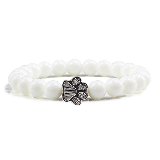 Zilora – Lava-Stein-Armband mit Pfotenanhänger 🖤 Natürliche Eleganz mit Tierliebe 🐾