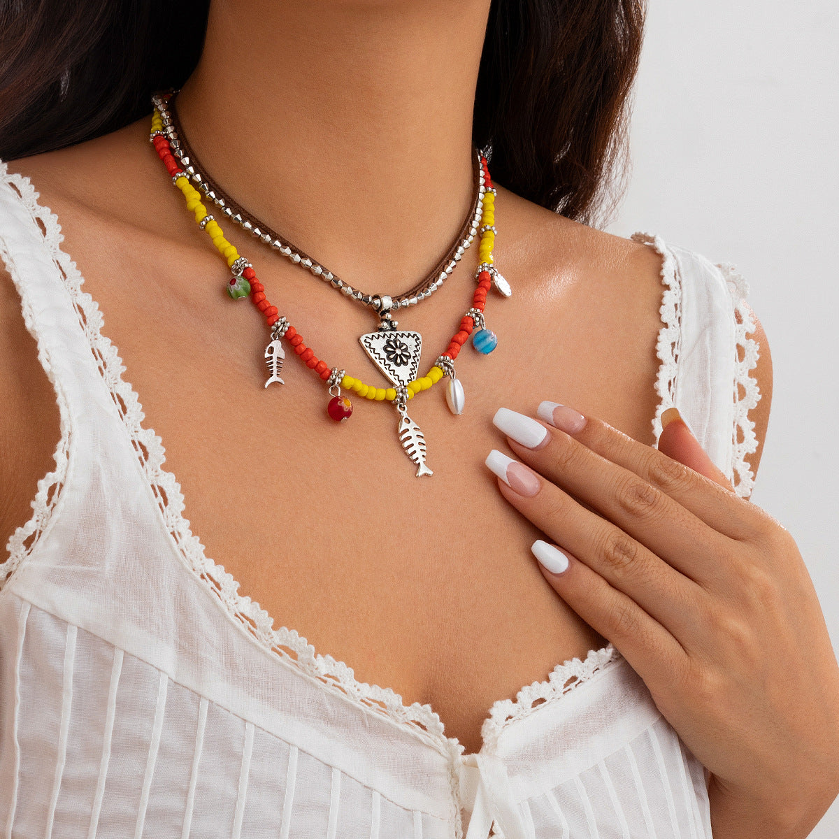 Zarte Gänseblümchen Y-Kette Eleganz & frischer Blütenzauber