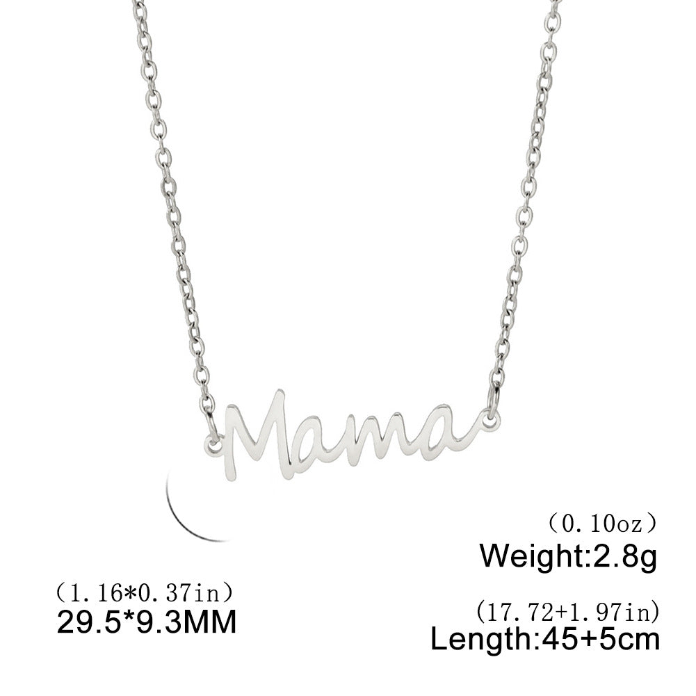 Mama Halskette aus Edelstahl zeitlose Eleganz als Symbol der Liebe