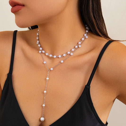 Zilora – Mehrlagen-Perlenhalskette ✨ Französische Eleganz
