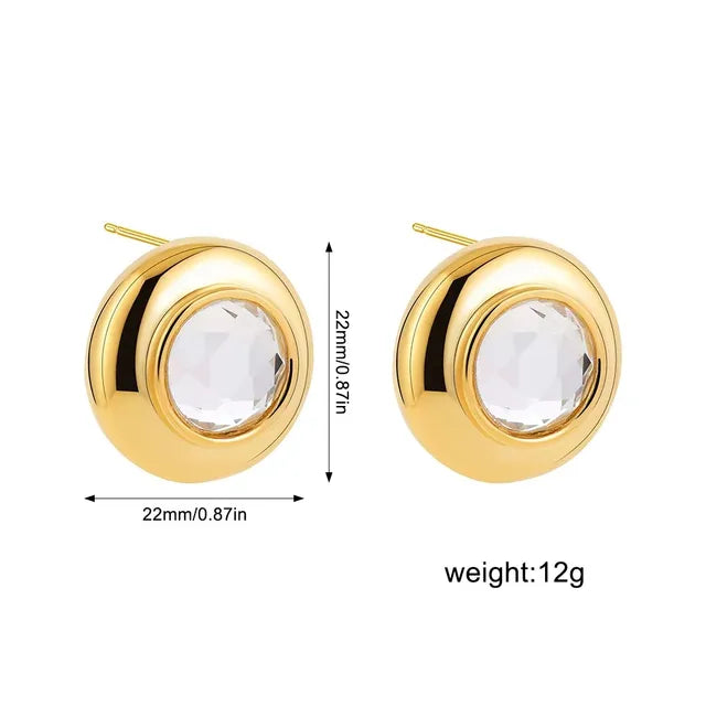 Zilora – Wasserfeste Chunky Creolen ✨ Moderner Glanz für jeden Tag