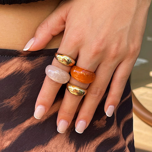 🌟 Elegantes geometrisches Ring-Set – Leicht & stilvoll, ideal für täglichen Glamour