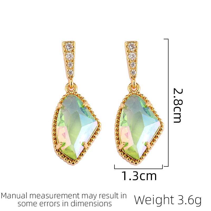 Zilora – Luxuriöse Glas-Kristall Ohrringe 💎 Glanzvoll & Modern