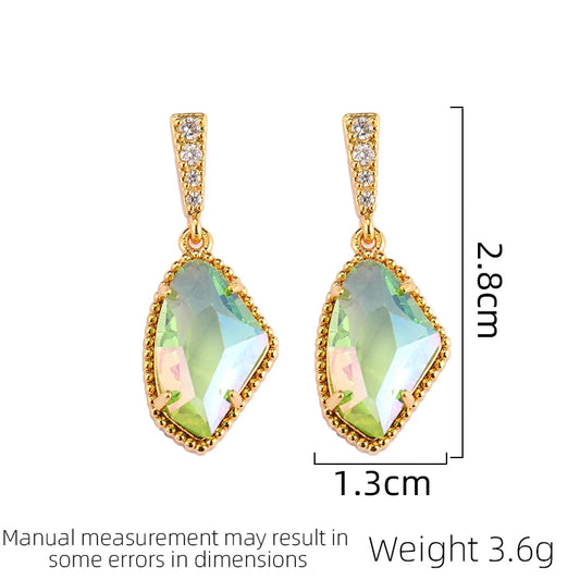 Zilora – Luxuriöse Glas-Kristall Ohrringe 💎 Glanzvoll & Modern