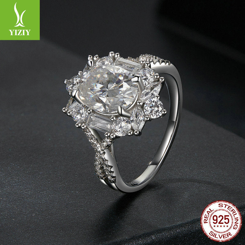 Zilora – 2-Karat-Moissanit-Ring ✨ Luxus und Eleganz in Silber