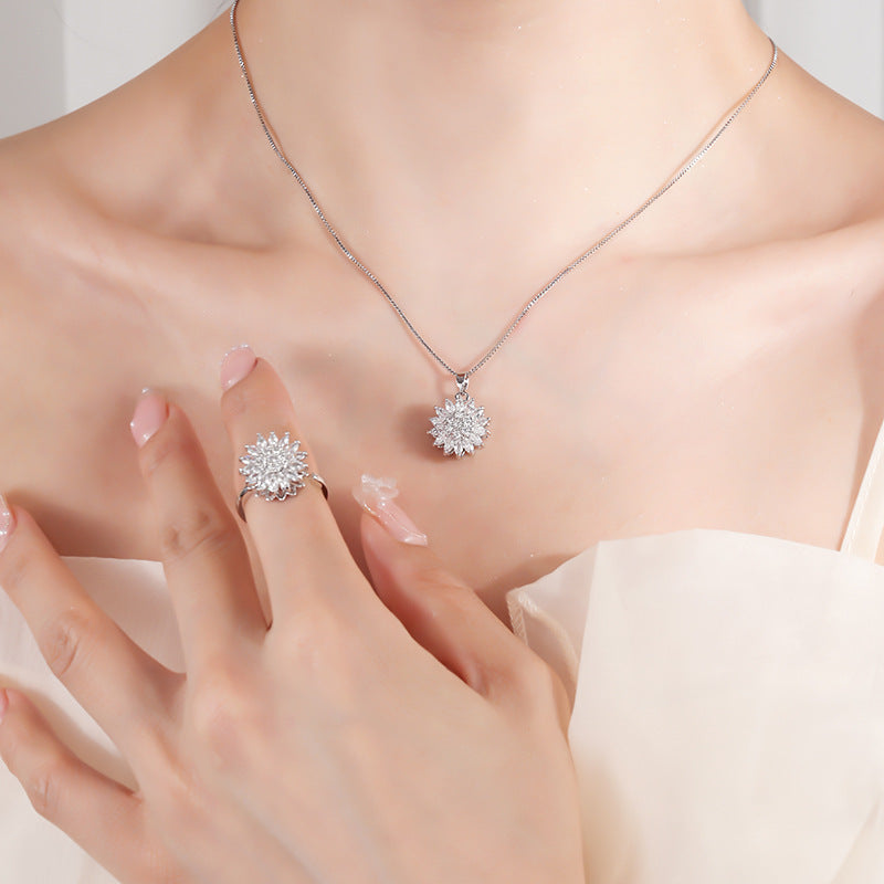 Strahlender Sonnenblumen-Ring – Eleganz trifft auf verspieltes Design