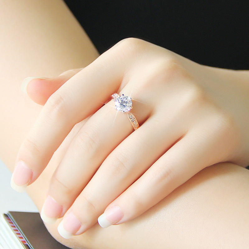 Eleganter Goldener Hochzeitsring für Frauen – Koreanisch inspirierter offener Brautring, luxuriös & leicht