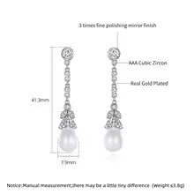 Zilora – Silberne Perlenohrringe mit Zirkonia ✨ Zeitlose Eleganz