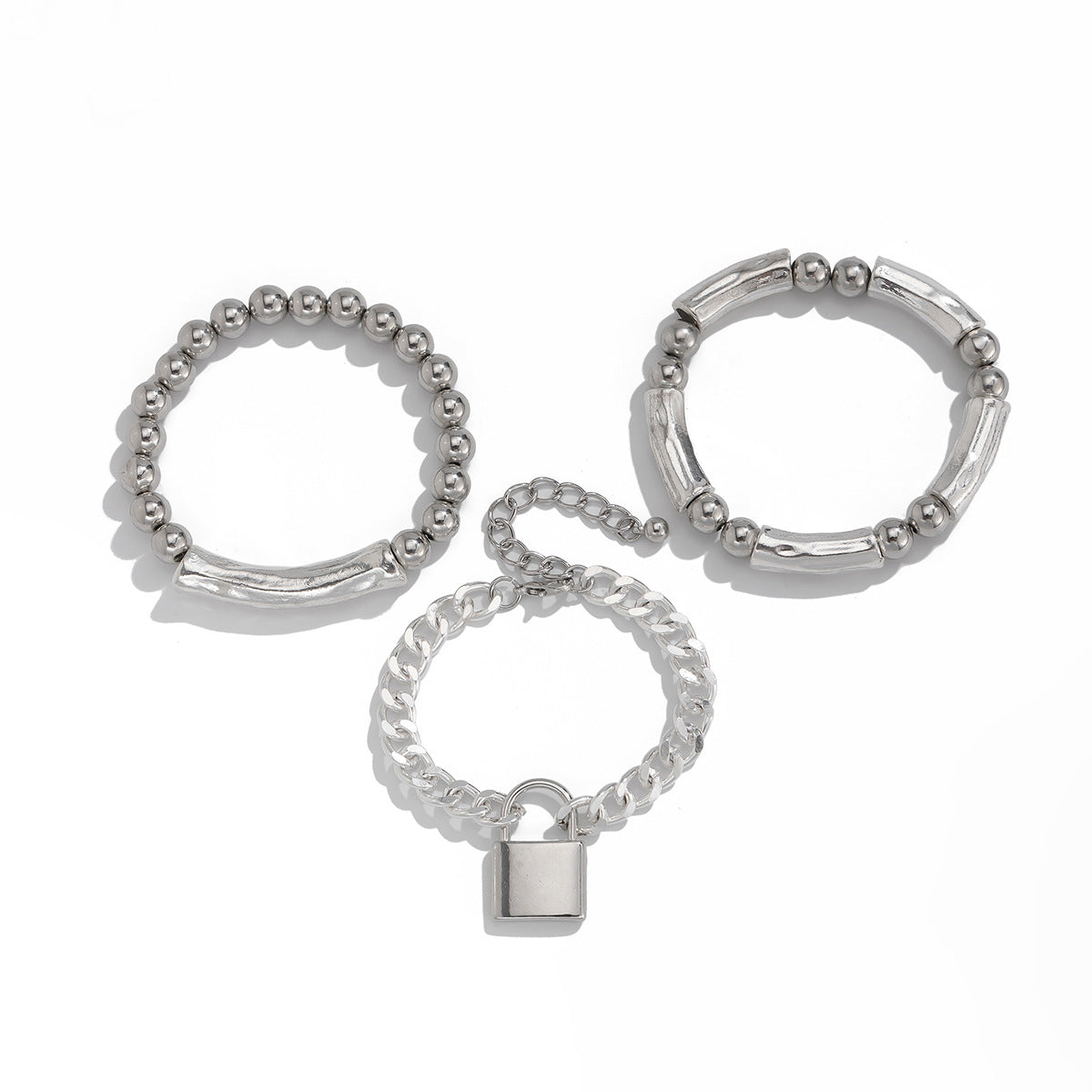 Goldenes & Weißes Perlenarmband