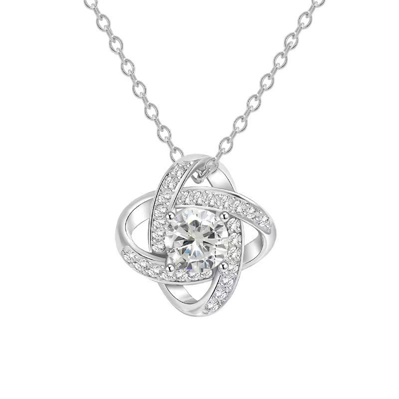 Zilora – Elegante Herz-Kleeblatt-Halskette ✨ Glücksbringer in Goldoptik