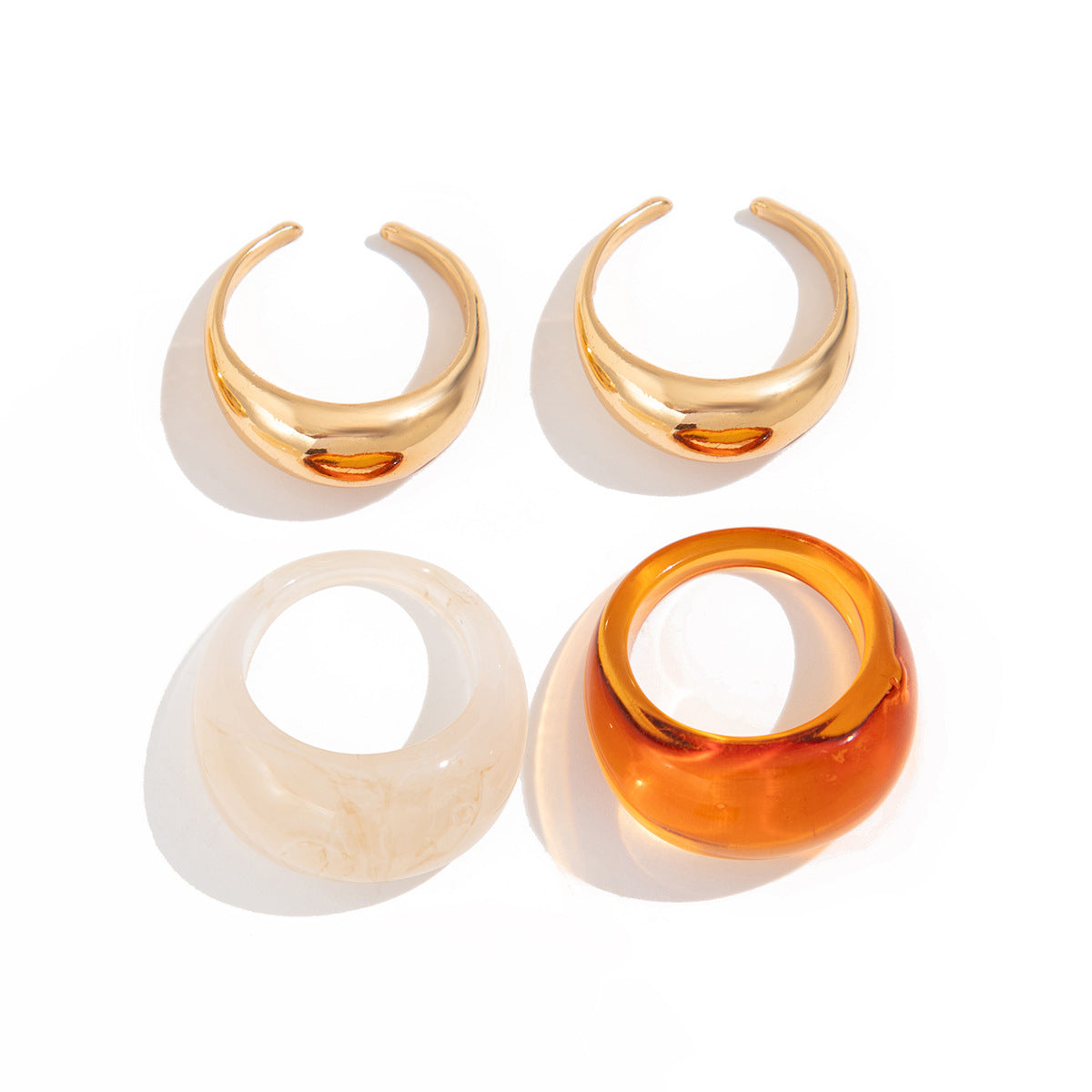 🌟 Elegantes geometrisches Ring-Set – Leicht & stilvoll, ideal für täglichen Glamour
