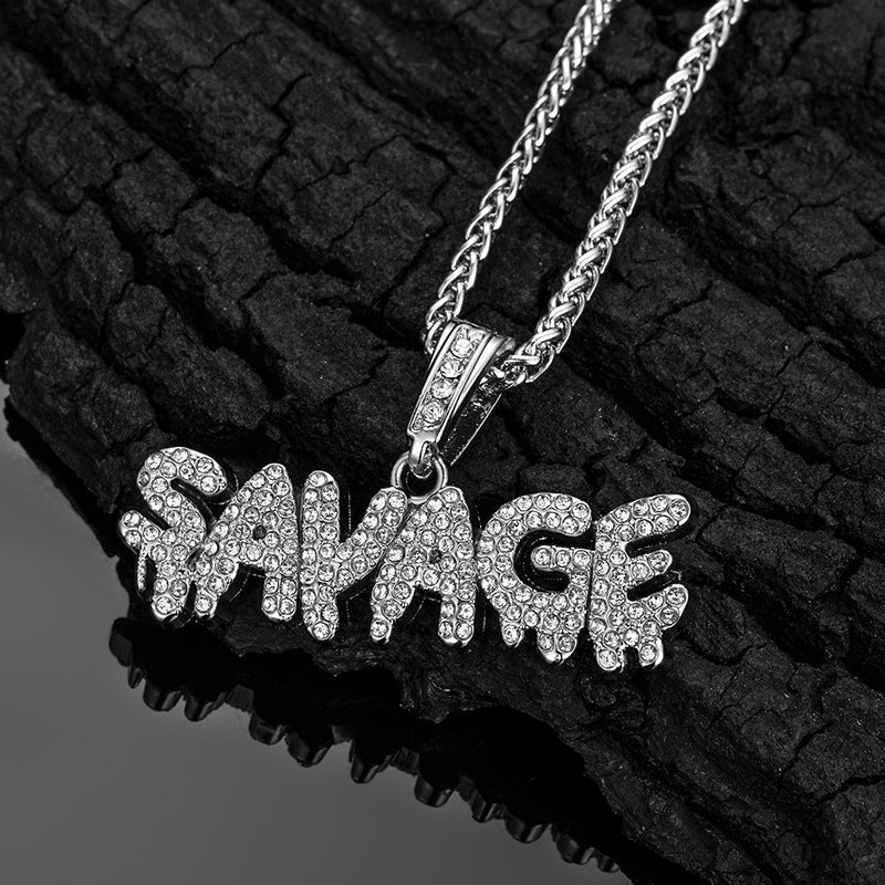 Zilora – Hip-Hop Buchstaben-Anhänger 💎 Lässiger Street-Style mit Glanz